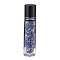 Glass Roller Ball Bottles, Essential Oil Refillable Bottle, with Lapis Lazuli Chip Beads, for Personal Care, 107x15mm, Beads: 3x11~3x7mm, Capacity: 10ml
