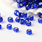 12/0 Grade A Round Glass Seed Beads, Silver Lined, Blue, 2x1.5mm, Hole: 0.5mm, about 45000pcs/pound