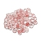 Cherry Quartz Glass Cabochons, Half Round, 4x2~2.5mm