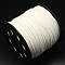 Faux Suede Cord, Faux Suede Lace, One Side Covering with Imitation Leather, Creamy White, 2.7x1.4mm, about 98.42 yards(90m)/roll