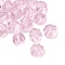 Handmade Lampwork Beads, Pumpkin, Lavender Blush, 9~10x8mm, Hole: 1.2mm
