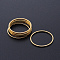 304 Stainless Steel Linking Rings, Laser Cut, Round Ring, Golden, 20x1mm, Inner Diameter: 18mm