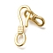 Brass Hook and S-Hook Clasps, Real 18K Gold Plated, 26mm