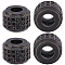 5Pcs Brass Micro Pave Cubic Zirconia Beads, Column, Gunmetal, 9x6.6mm