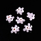 Handmade Lampwork Bumpy Beads Strands, Goldfish with Flower, Plum, 16.5~17.5x20.5~23x10~12mm, Hole: 1.6~2mm, about 30pcs/strand, 15.75''(40cm)