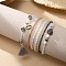 Bohemian Glass Beaded Stretch Bracelet Sets, Stackable Charm Bracelets for Women