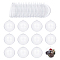 30Pcs Openable Transparent Plastic Pendants, Fillable Plastic Bauble Christmas Ornament, Round, Clear, 8.9x8cm, Hole: 4mm, Inner Size: 7.8cm
