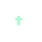 Silicone Beads, Cross, Turquoise, 17x13x7mm, Hole: 2mm