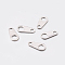 201 Stainless Steel Chain Tabs, Stainless Steel Color, 8.5x4mm, Hole: 1.5mm