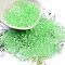 Luminous Glass Seed Beads, Glow in the Dark, Peanut, Spring Green, 2.5x4x2mm, Hole: 0.8mm, about 250pcs/10g