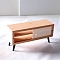Dollhouse Miniature Living Room, Wooden TV Cabinet Furniture Micro Model, BurlyWood, 118x40x58mm