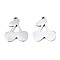 Non-Tarnish 201 Stainless Steel Charms, Laser Cut Pendants, Cherry, Stainless Steel Color, 14.5x12x1mm, Hole: 1.2mm