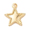 PVD Vacuum Plating 304 Stainless Steel Pendant Cabochon Settings for Enamel, Star, Golden, 17x15x2mm, Hole: 1.8mm