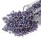 TOHO Round Seed Beads, Japanese Seed Beads, (166DF) Transparent AB Frost Light Tanzanite, 8/0, 3mm, Hole: 1mm, about 1110pcs/50g