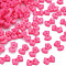 2-Hole Plastic Buttons, Bowknot, Hot Pink, 6x9x2mm, Hole: 1.5mm
