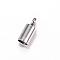 Tarnish Resistant 304 Stainless Steel Cord Ends, Stainless Steel Color, 7.5x3.5mm, Hole: 1.5mm, Inner Diameter: 3mm