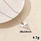 304 Stainless Steel Triangle Pendant Necklaces, Cable Chain Necklaces
