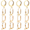 Beebeecraft 1 Box 40Pcs 4 Styles Leverback Earrings Findings 18K Gold Plated French Ear Hook Earrings Leverback Earring Components with Open Loop for Earring Jewelry Making Hole: 1.2/1.5/1.6mm