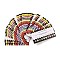 Rectangle Paper Reward Incentive Card, Punch Cards for Students, Number Pattern, 90x50x0.3mm