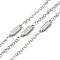 Tarnish Resistant 304 Stainless Steel Rectangle Link Chains, with Spool, Soldered, Stainless Steel Color, 14x4x1.5mm, 2.5x2x0.3mm, about 32.81 Feet(10m)/Roll
