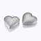 Tarnish Resistant 304 Stainless Steel Locket Pendants, Photo Frame Charms for Necklaces, Heart, Stainless Steel Color, 29x29x7mm, Hole: 2mm, Inner Size: 16.5x21.5mm