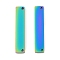 Ion Plating(IP) 304 Stainless Steel Links Connectors, Manual Polishing, Rectangle, Rainbow Color, 25x5x1.5mm, Hole: 1.2mm
