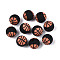Handmade Polymer Clay Beads, Ball Games, Basketball, 8mm, Hole: 1.4~1.6mm