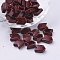 Spray Painted Alloy Multi-Strand Links, for Tile Elastic Bracelets Making, Arrow, Coconut Brown, 12x8x4mm, Hole: 1mm