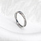 304 Stainless Steel Micro Pave Clear Cubic Zirconia Finger Rings for Women, Criss Cross Rings, Platinum, US Size 6(16.5mm)