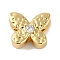 Brass Micro Pave Cubic Zirconia Beads, Cadmium Free & Nickel Free & Lead Free, Butterfly, Real 18K Gold Plated, 8x9.5x4.5mm, Hole: 1.8mm