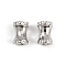 Rack Plating Brass Beads, Long-Lasting Plated, Column, Platinum, 7x5mm, Hole: 2mm