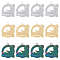 12Pcs 3 Colors 304 Stainless Steel Pendants, Eagle, Mixed Color, 28x31x2mm, Hole: 2.5mm, 4pcs/color