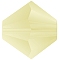 Preciosa® Crystal Beads, Czech Crystal, Bicone(451 69 302 Rondelle), 80100 840 Jonquil Matt, 6mm, Hole:1mm