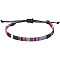 Adjustable Bohemian Style Cotton & Linen Cord Braided Bracelets for Friendship, Colorful