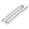 Tarnish Resistant 304 Stainless Steel Cable Chains, Unwelded, with Spool, Oval, Stainless Steel Color, 4x3x0.8mm, about 82.02 Feet(25m)/roll