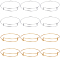 12Pcs 2 Colors Steel Adjustable Bangle Making, Expandable Bangles, Mixed Color, Inner Diameter: 2-1/8 inch(5.5~5.6cm), 6pcs/color