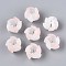 Flower Acrylic Bead Caps, for DIY Jewelry Making, Misty Rose, 14x16x16mm, Hole: 1.6mm