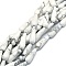 Natural Howlite Beads Strands, Waterdrop, 30x10mm, Hole: 1.4mm, about 13pcs/strand, 15.75''(40cm)