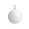 Anti-Tarnish 304 Stainless Steel Pendants, with Jump Ring, Flat Round Charm, Stamping Blank Tag, Stainless Steel Color, 20.5x18x1.5mm, Hole: 3.5mm