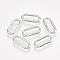 Non-Tarnish 304 Stainless Steel Linking Rings, Oval, Stainless Steel Color, 12~12.5x5.5x1mm, Hole: 9.5x3mm