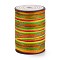 Round Waxed Polyester Thread String, Micro Macrame Cord, Twisted Cord, for Leather Sewing Stitching, Colorful, 0.8mm, about 54.68 Yards(50m)/Roll