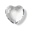 Transparent Glass Pendants, for Chandelier Crystal Hanging Pendants, Faceted, Heart, Clear, 32x33x13.5mm, Hole: 1.8mm
