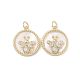 Латунные подвески из ракушки KK-L208-73G-1