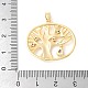 Латунные микропаве прозрачные подвески с фианитом KK-U064-16G-3