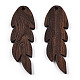 Подвески из натурального дерева венге WOOD-T023-39-2