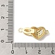 Латунные микро проложить кубического циркония раз за застежками KK-B098-02G-3