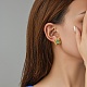 Квадратные серьги-гвоздики «кошачий глаз» GF5478-2-2