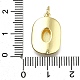 Латунь эмаль подвески KK-K400-20G-02-3