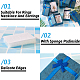 Прямоугольные бумажные подарочные коробки с бантом CON-TAC0010-79B-4