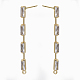 Латунные серьги-гвоздики из циркония KK-N232-13-NF-3